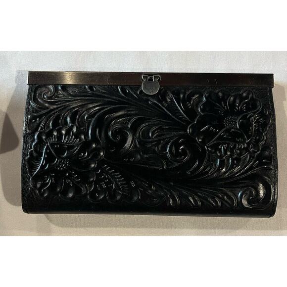 PATRICIA NASH Beaumont Leather Crossbody Beaumont Flap + Cauchy Wallet Black - Picture 11 of 16